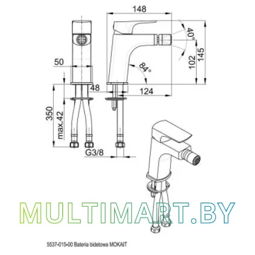 Смеситель Armatura Mokait 5537-015-00 картинка 2